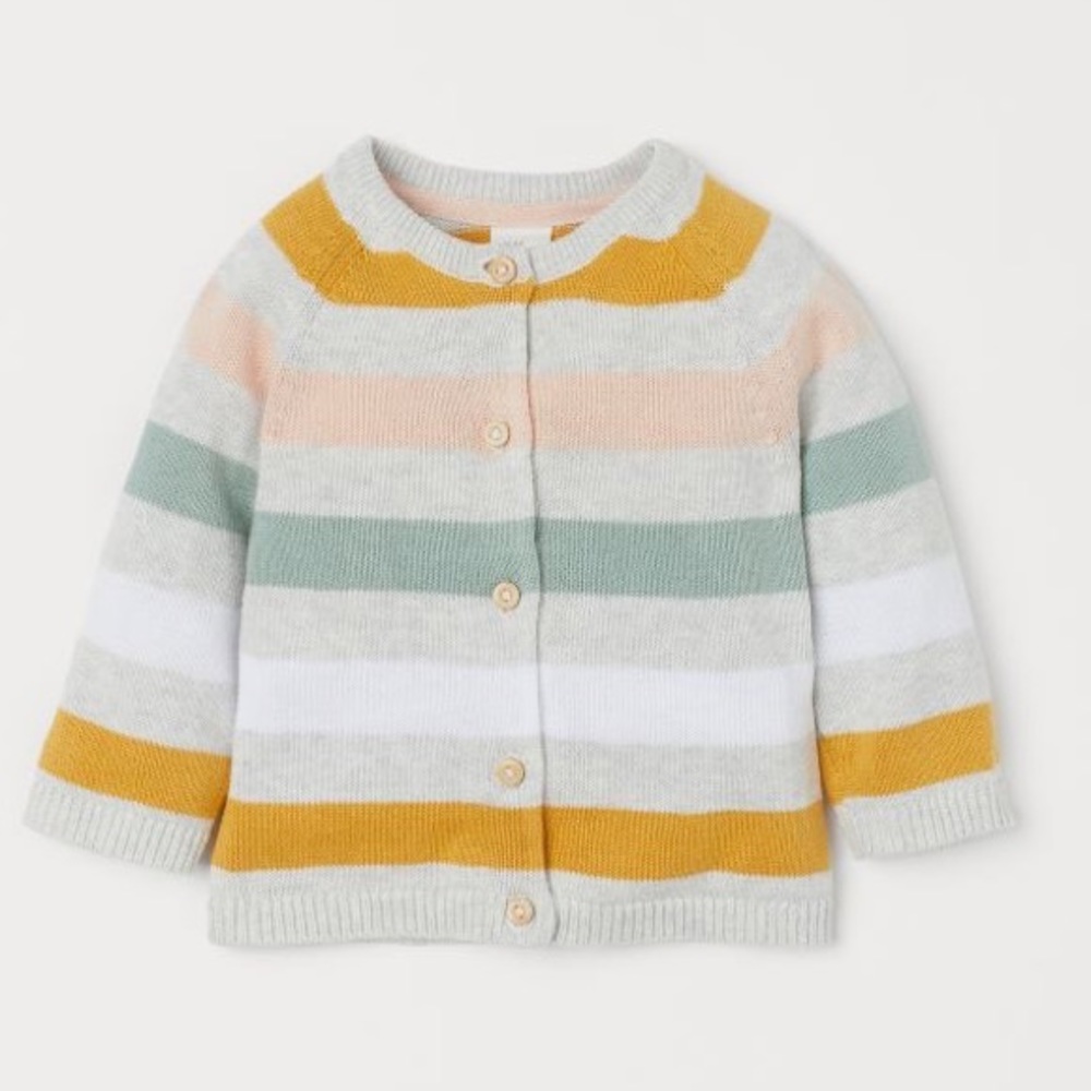 H&M Fine-knit Striped Cardigan 💫